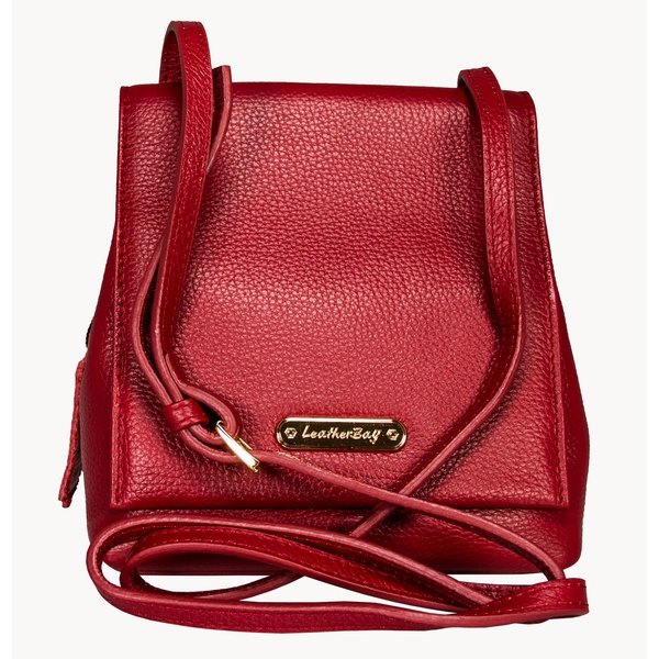 50170 Oristano Shoulder Leather Bag - Red