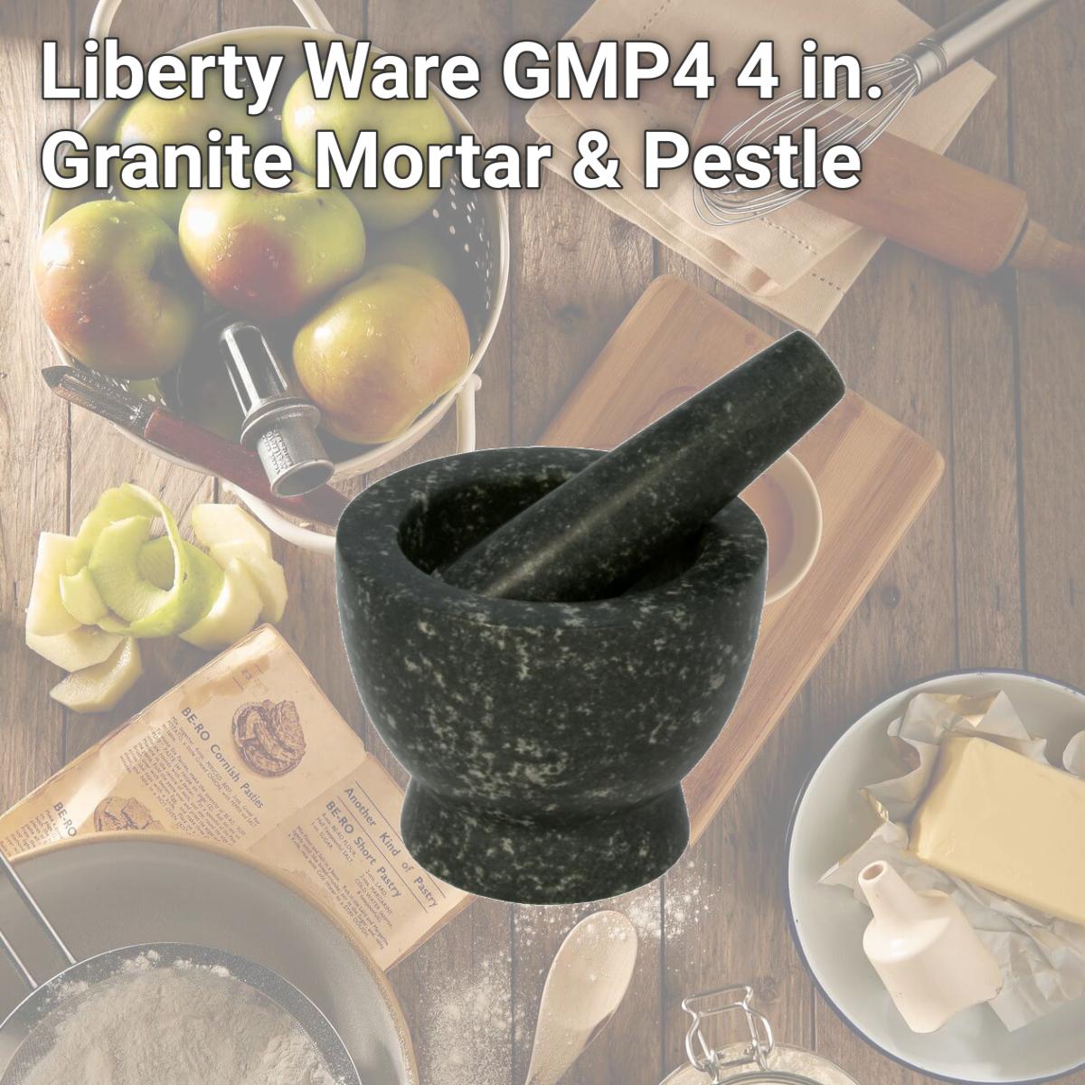 Picture of Liberty Ware GMP4 4 in. Granite Mortar & Pestle