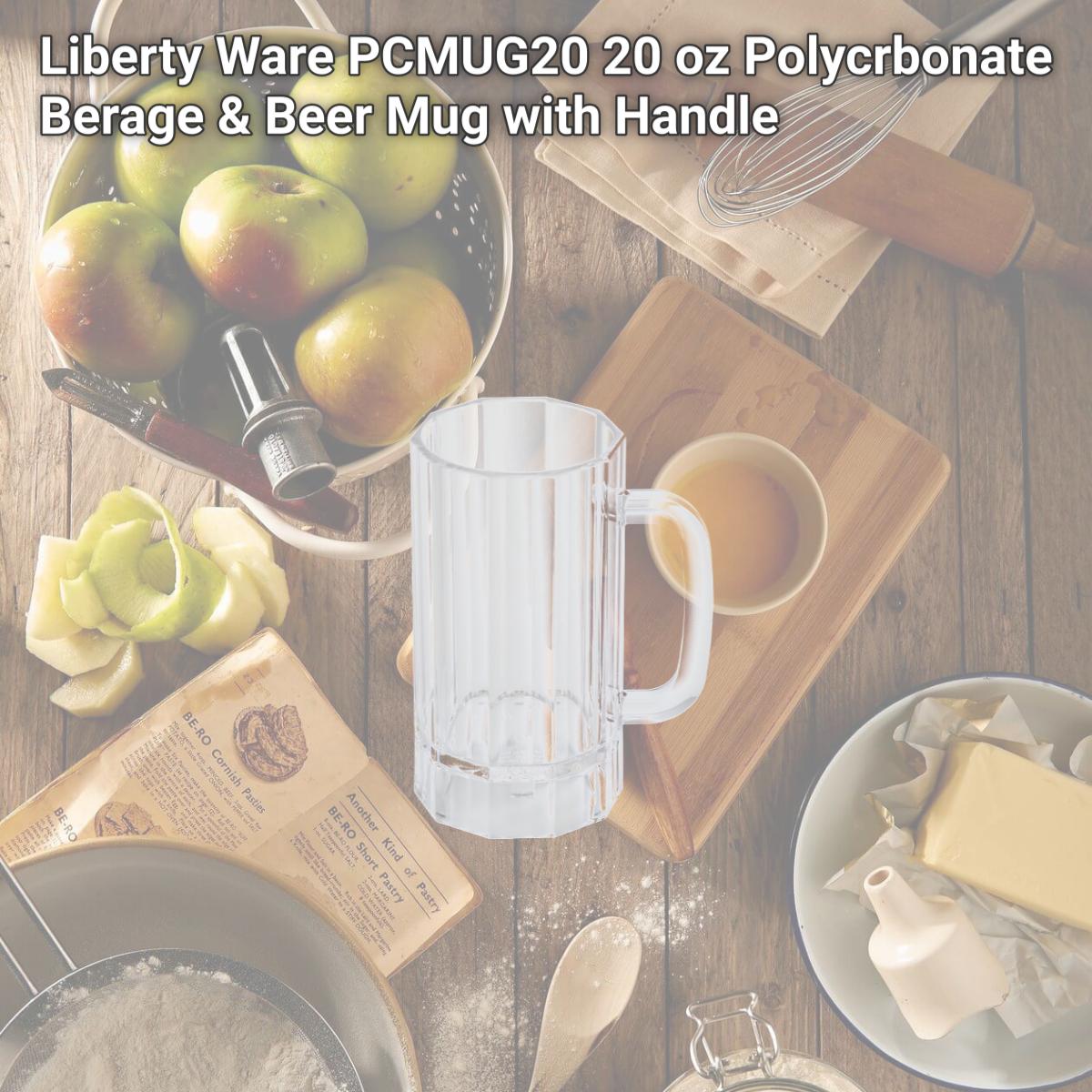 Picture of Liberty Ware PCMUG20 20 oz Polycrbonate Berage & Beer Mug with Handle