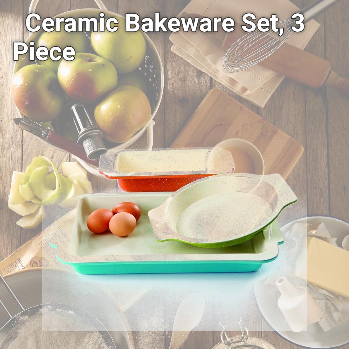 Picture of Gibson 108153.03 Ceramic Bakeware Set, 3 Piece
