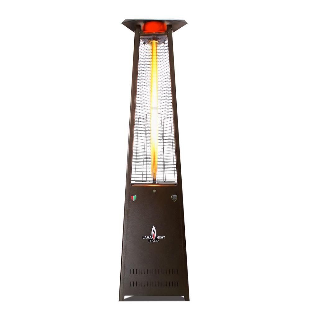 Al8mpbk 8 Ft. Manual Ignition Lava Lite Kd A-line Commercial Liquid Propane Disassembled Flame Tower Heater - Heritage Bronze