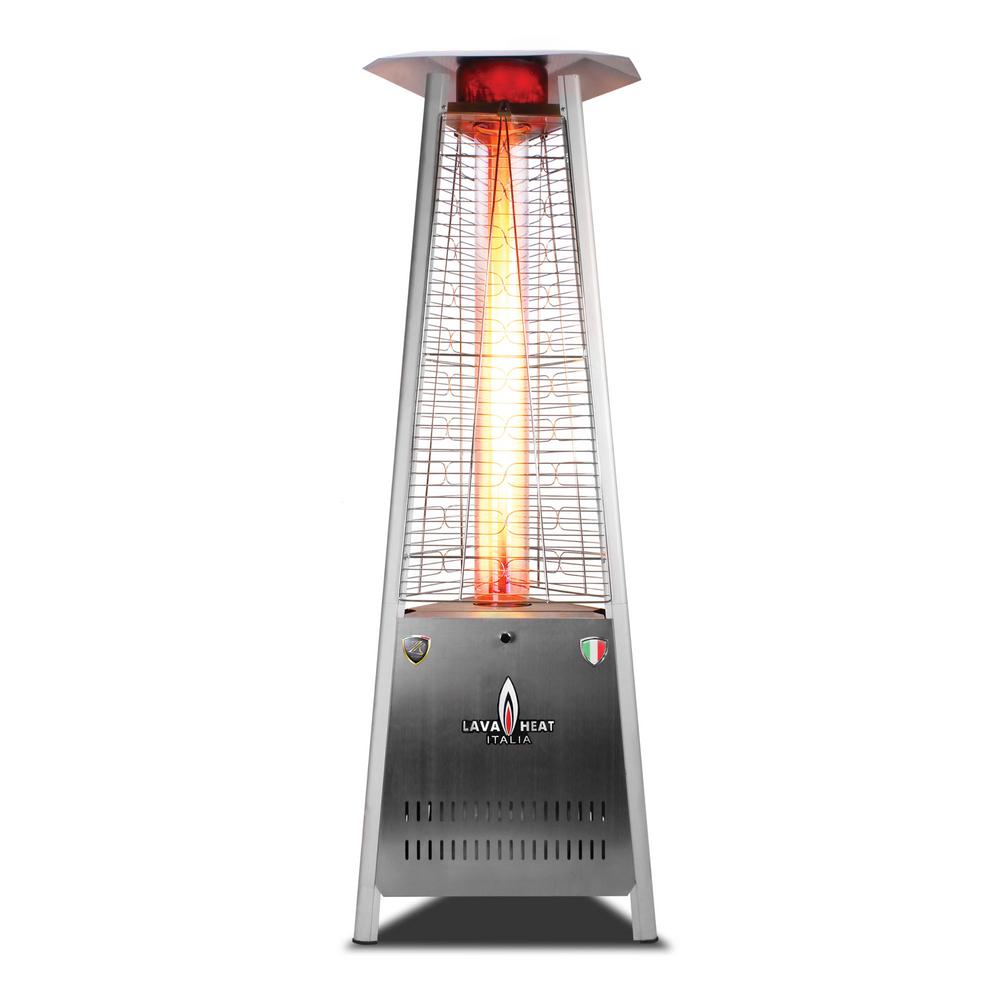 Al6mps 6 Ft. Manual Ignition Capri A-line Commercial Liquid Propane Flame Tower Heater - Stainless Steel