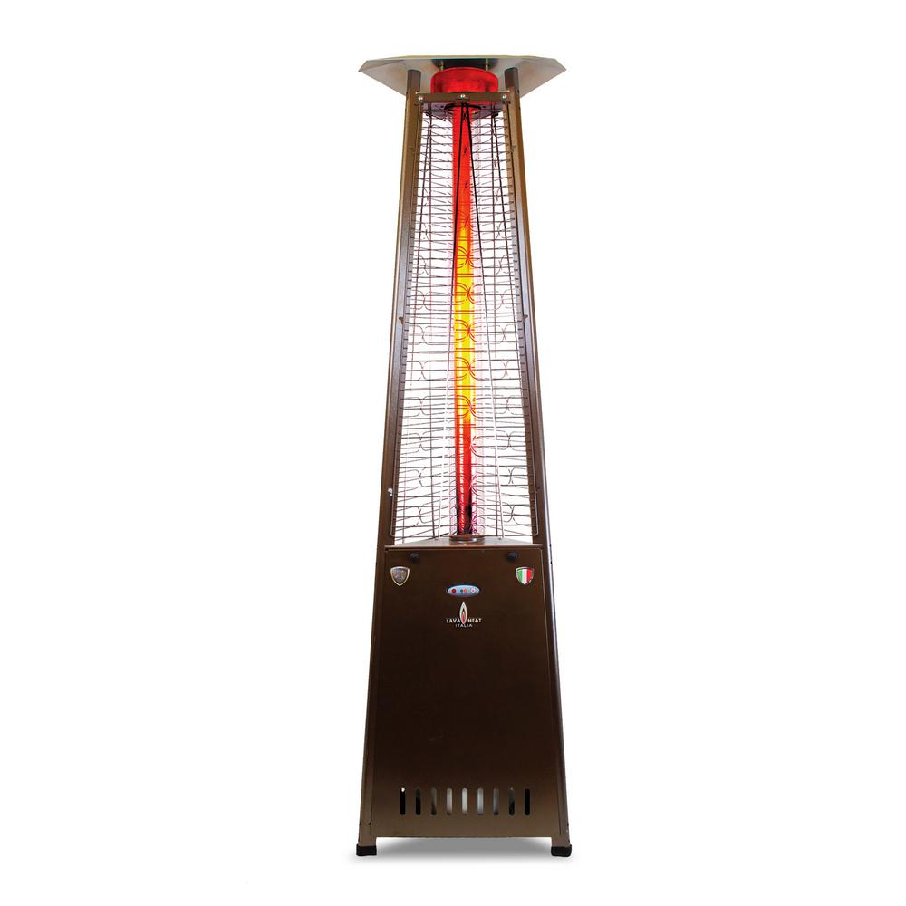 Al8rgb 8 Ft. Electronic Ignition 2g A-line Commercial Natural Gas Flame Tower Heater - Heritage Bronze