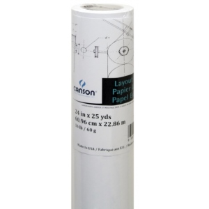 Canson C100510837 48 in. x 25 yards Layout Bond Roll Canson C100510837 48 in. x 25 yards Layout Bond Roll