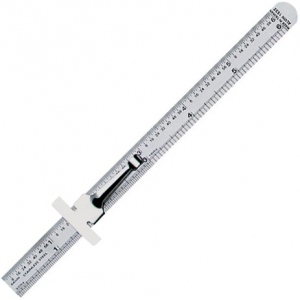 1532 6 In. Stainless Steel English Pocket Rule