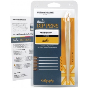 William Mitchell Calligraphy WM35796 Italic Dip Pen Set William Mitchell Calligraphy WM35796 Italic Dip Pen Set