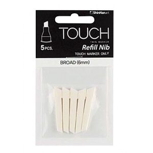 ShinHan Art 2870001 Broad Chisel 6 mm Replacement Nib - Pack of 5 ShinHan Art 2870001 Broad Chisel 6 mm Replacement Nib - Pack of 5