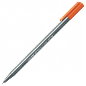 Staedtler 334-4 Orange Fineliner Pen Staedtler 334-4 Orange Fineliner Pen