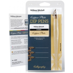 William Mitchell Calligraphy WM35806 Copperplate Dip Pen Set William Mitchell Calligraphy WM35806 Copperplate Dip Pen Set
