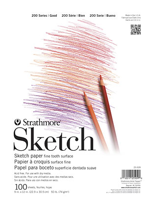 St25-505 5.5 X 8.5 In. Tape Bound Sketch Pad