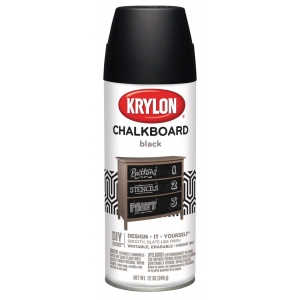 K0807 12 Oz Chalkboard Spray Paint, Black