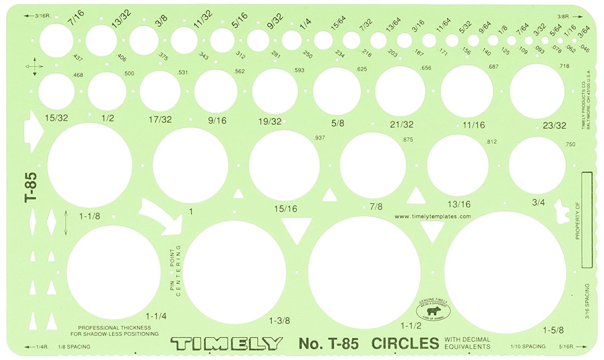 85t Circle Template - Green