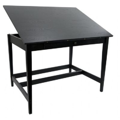 Van48-ba 36 X 48 In. Drawing Room Table - Black Ash
