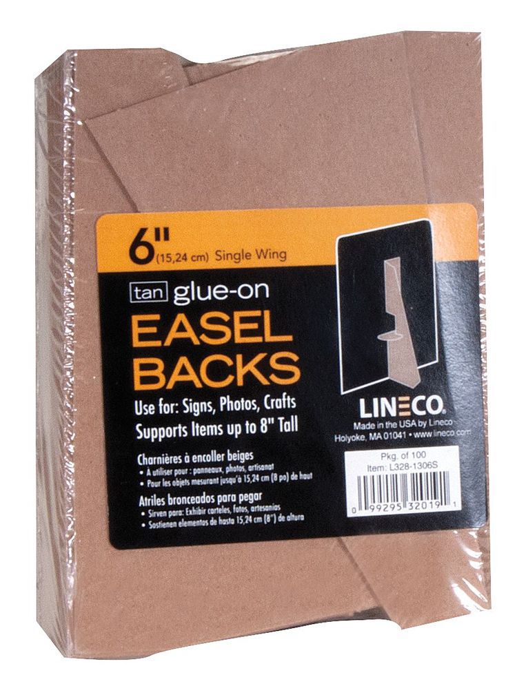 L328-1306s 6 In. Glue - On Easel Backs