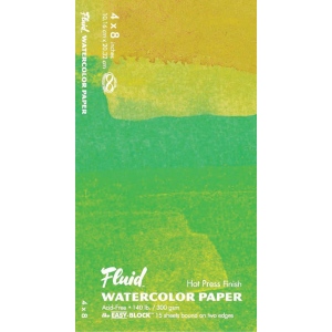 Hand Book Journal 850048 4 X 8 In. Hot Press Watercolor Paper