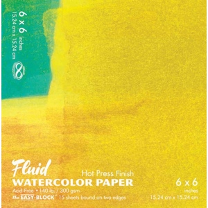 Hand Book Journal 850066 6 X 6 In. Hot Press Watercolor Paper