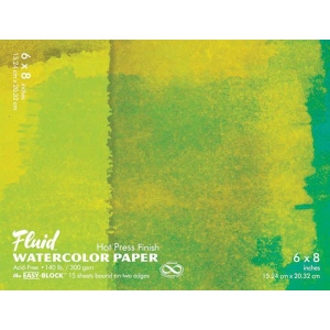 Hand Book Journal 850068 6 X 8 In. Hot Press Watercolor Paper