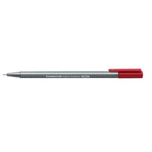 Staedtler 334-29 0.3 mm Triplus Fineliner Marker Pen Carmine Red Staedtler 334-29 0.3 mm Triplus Fineliner Marker Pen Carmine Red