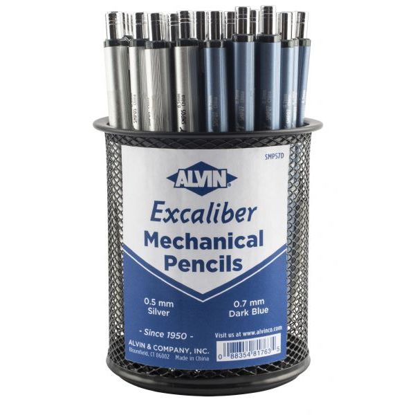 Smp57d Excaliber Mechanical Pencil Display, Black & Gray