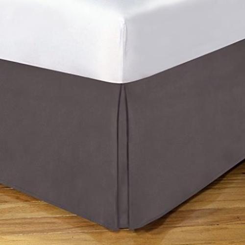 Toh24914grey02 Levinsohn Basic Cotton Rich 200tc Tailored 14 In. Bed Skirt Grey - Full