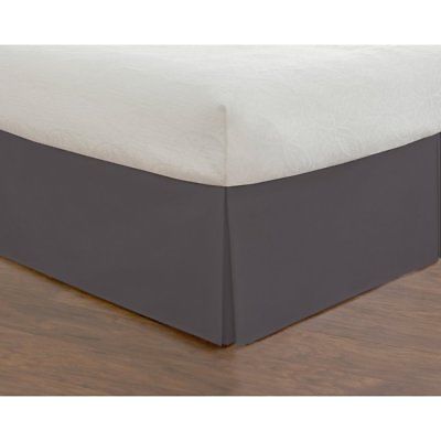 Toh24914grey06 Levinsohn Basic Cotton Rich 200tc Tailored 14 In. Bed Skirt Grey - Twin Xl