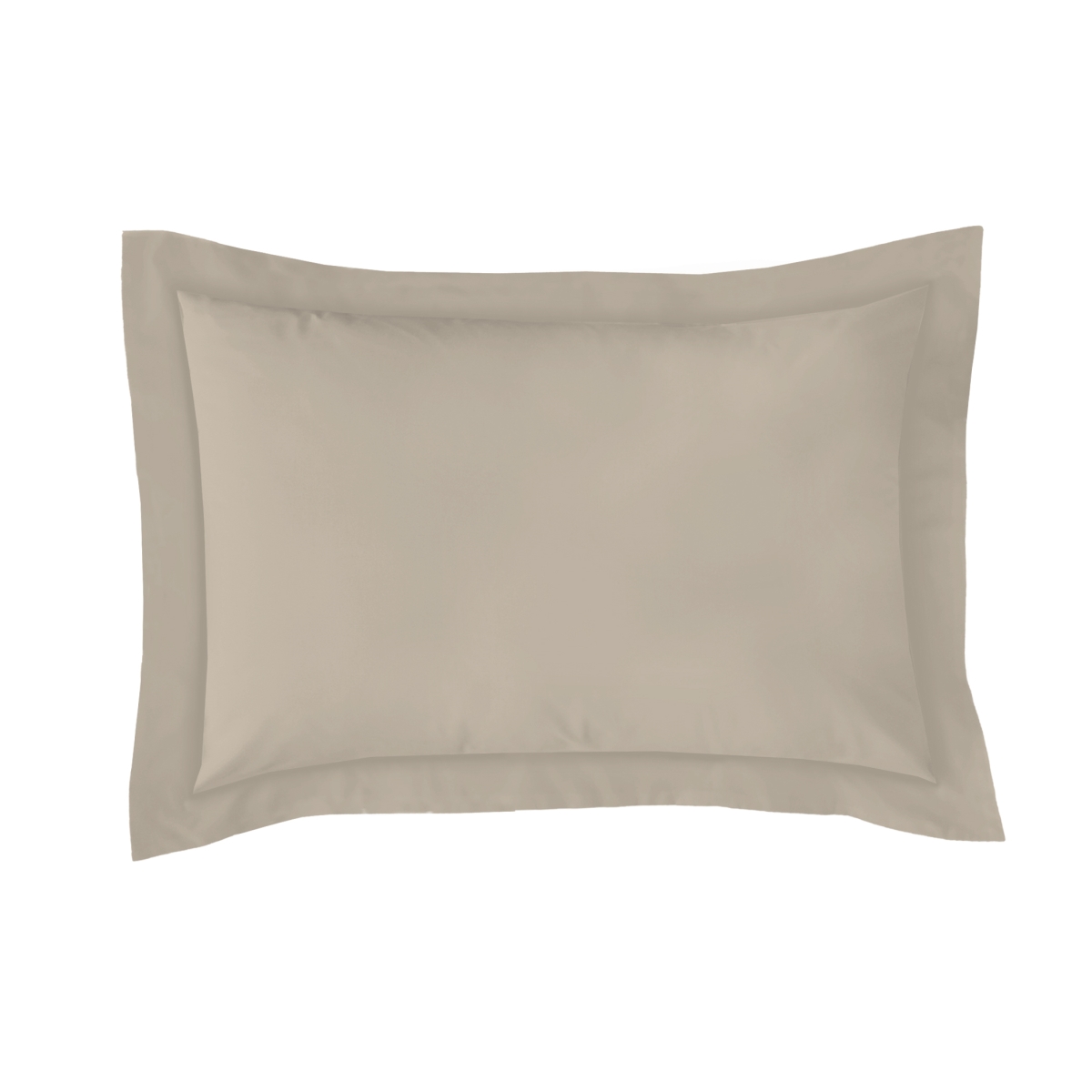 Fre201xxmoch07 Poplin Tailored Pillow Sham Mocha - Standard