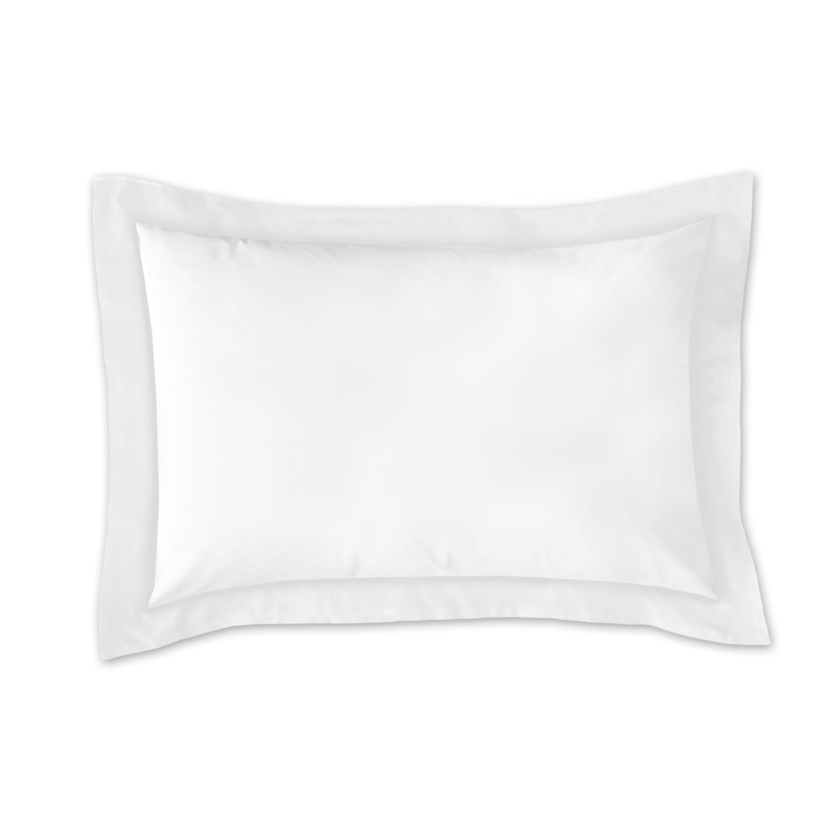 Fre201xxwhit11 Poplin Tailored Pillow Sham White - Euro