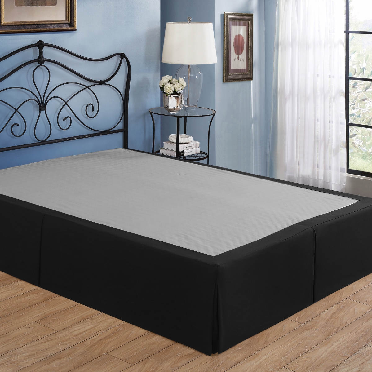 Fre24514blac05 14 In. Tailored Microfiber Black - Cal King