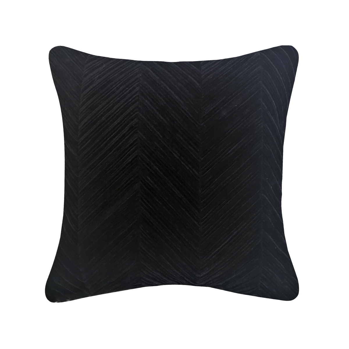 Eah087bk649698 Chevron Velvet Decorative Pillow