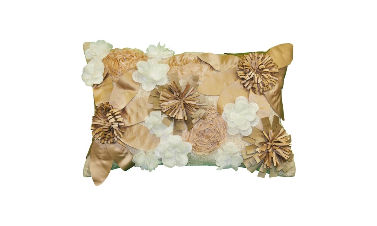 Eah087xx631396 14 X 21 In. Dramatic Floral Decorative Pillow