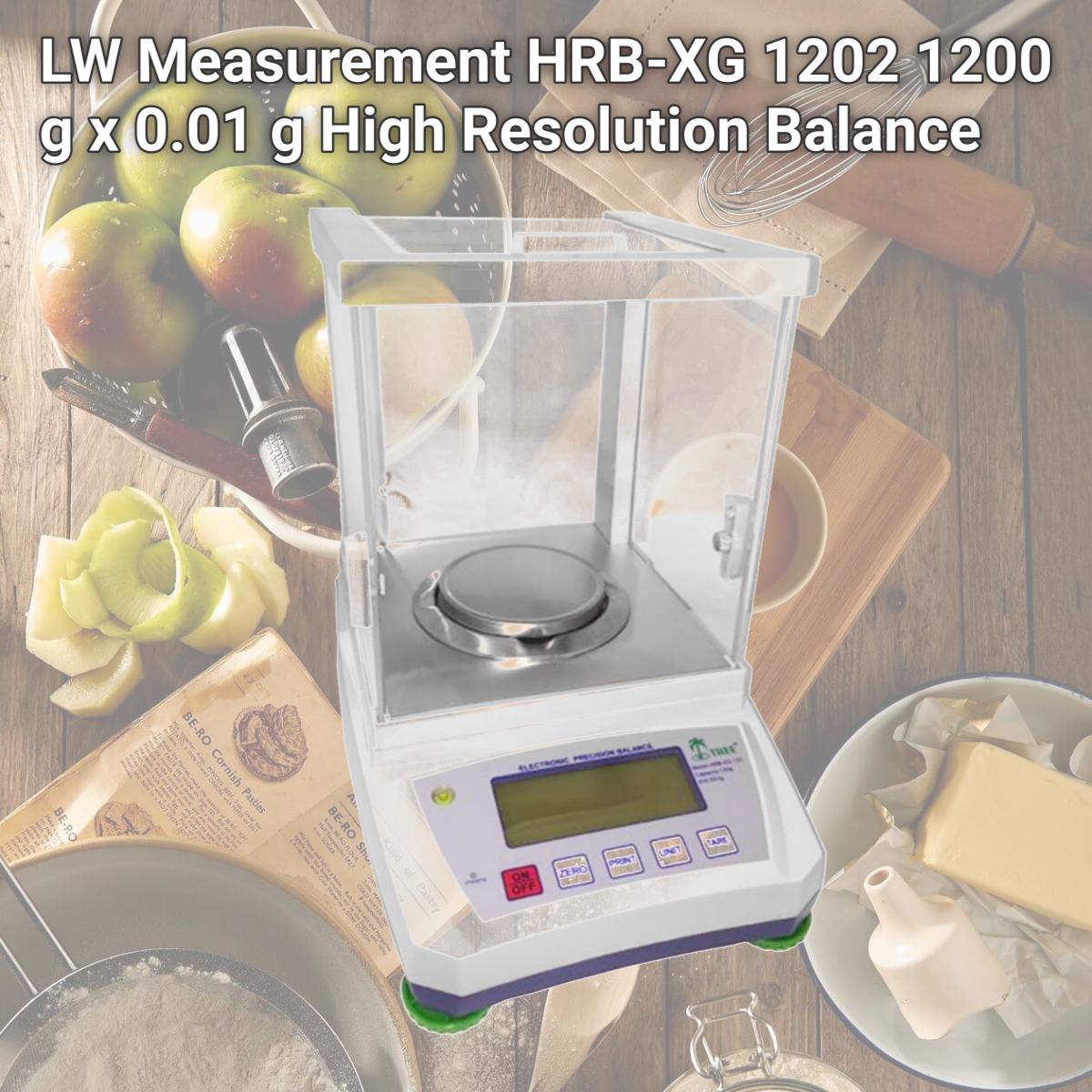 Picture of LW Measurement HRB-XG 1202 1200 g x 0.01 g High Resolution Balance