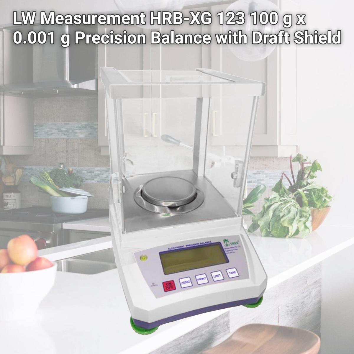 Picture of LW Measurement HRB-XG 123 100 g x 0.001 g Precision Balance with Draft Shield
