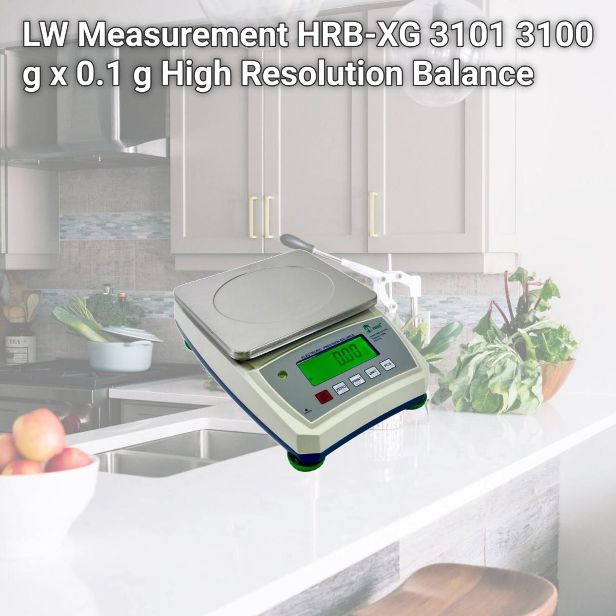 Picture of LW Measurement HRB-XG 3101 3100 g x 0.1 g High Resolution Balance