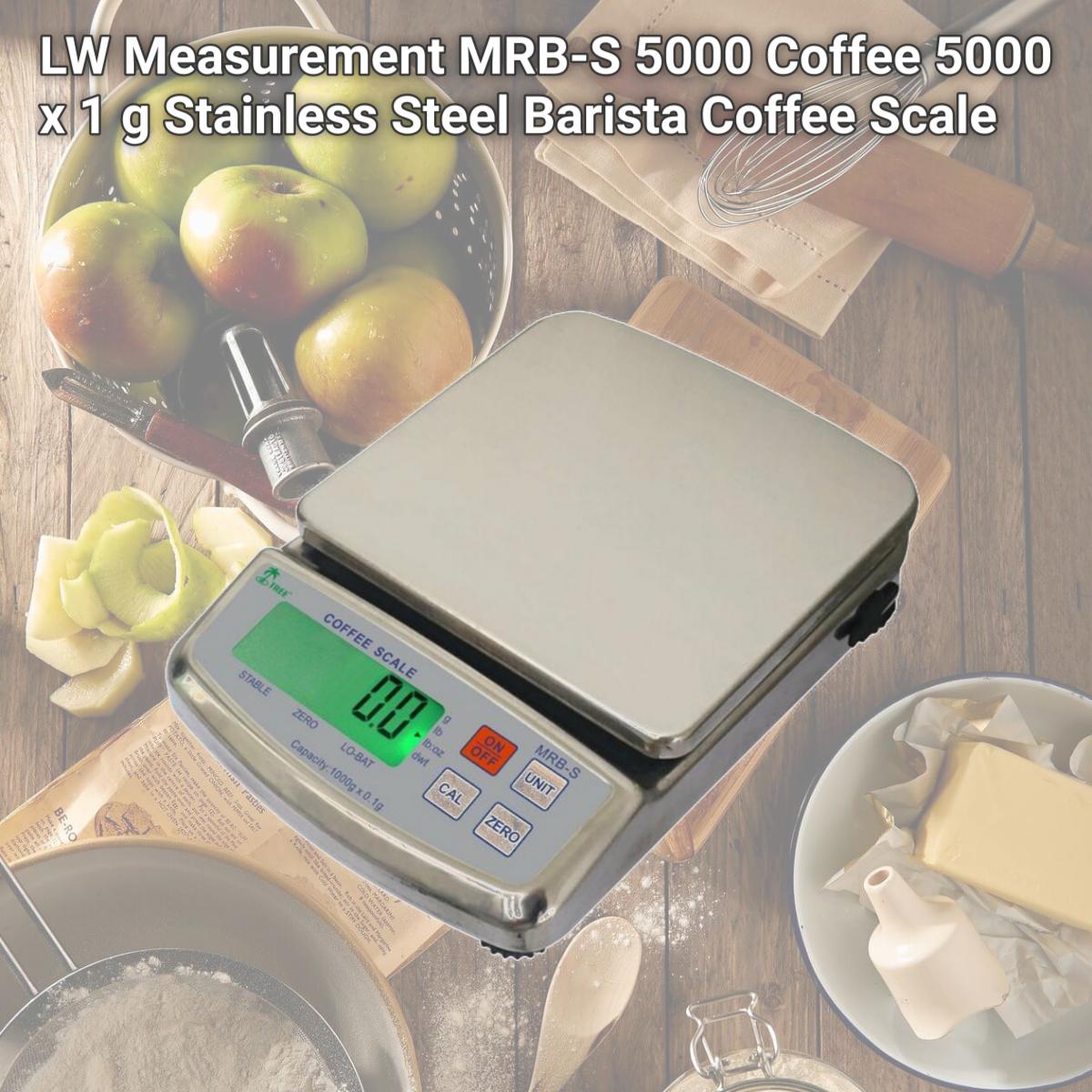 Picture of LW Measurement MRB-S 5000 Coffee 5000 x 1 g Stainless Steel Barista Coffee Scale