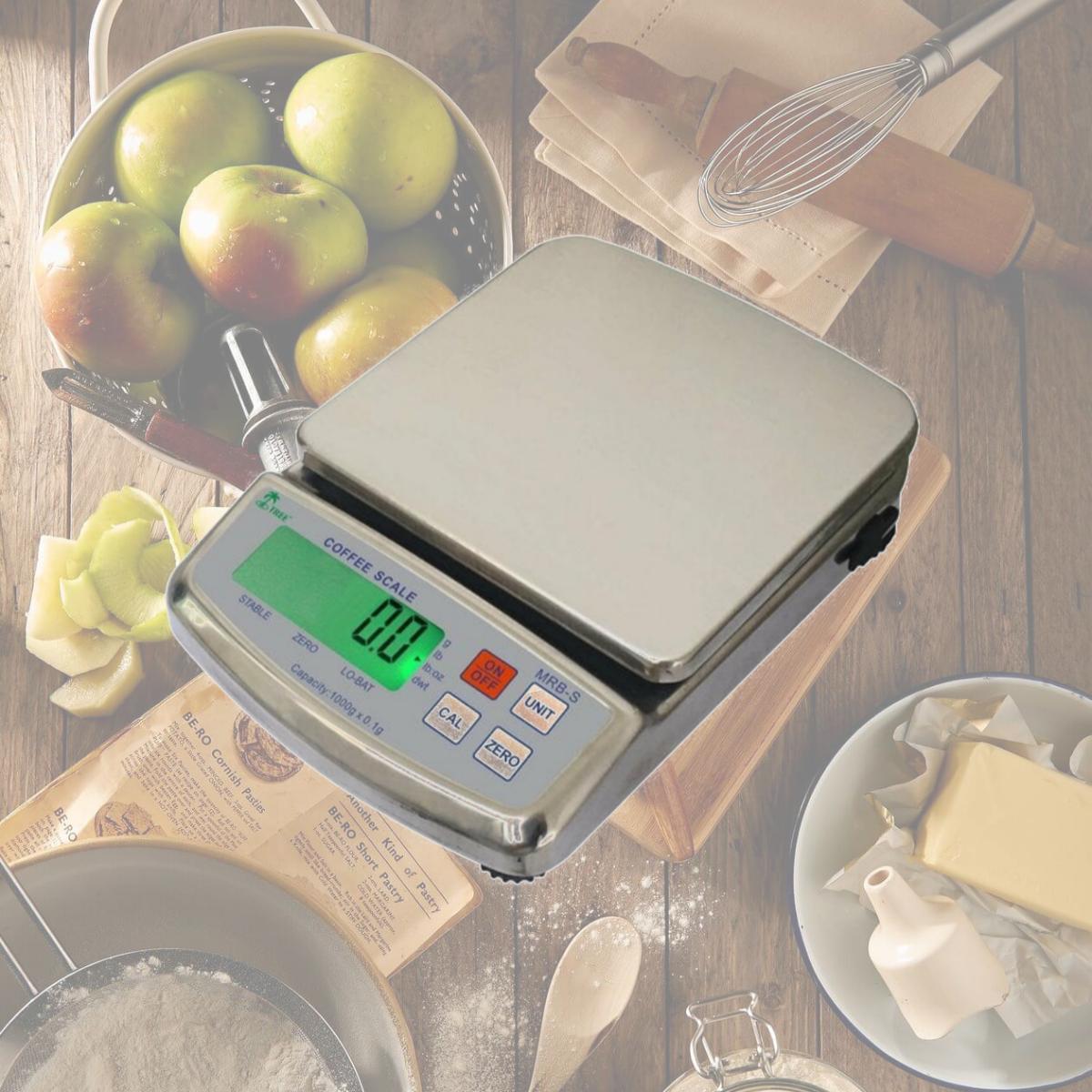 Picture of LW Measurement MRB-S 5000 Coffee 5000 x 1 g Stainless Steel Barista Coffee Scale