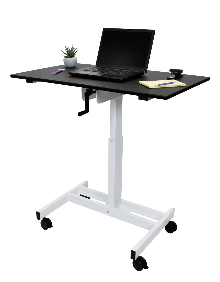 Standup-sc40-wb 40 In. Single Column Crank Stand Up Desk