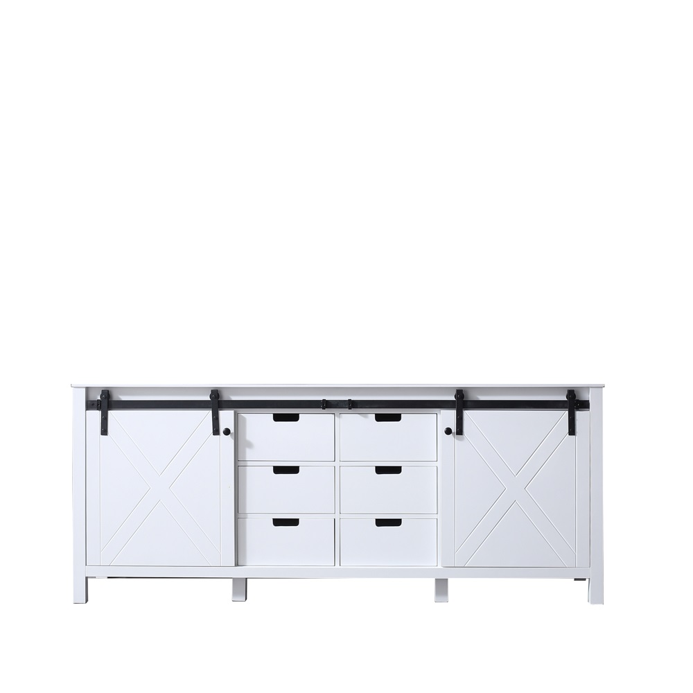 Lm342280da00000 80 In. Marsyas Vanity With Cabinet, White