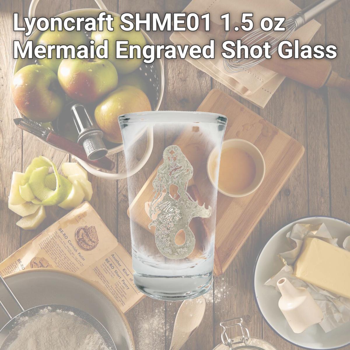 Picture of Lyoncraft SHME01 1.5 oz Mermaid Engraved Shot Glass