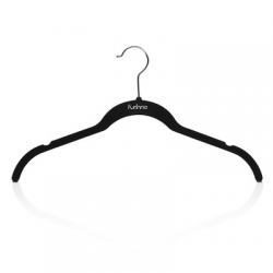 Fc5172-50 Velvet Dress & Shirt Hanger, Pack Of 50 - Black