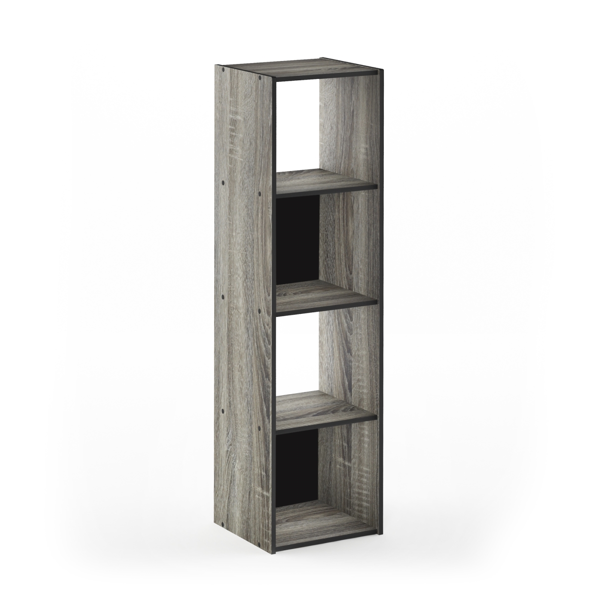 18052gyw 4 X 1 In. Pelli Cubic Storage Cabinet, French Oak Grey & Black