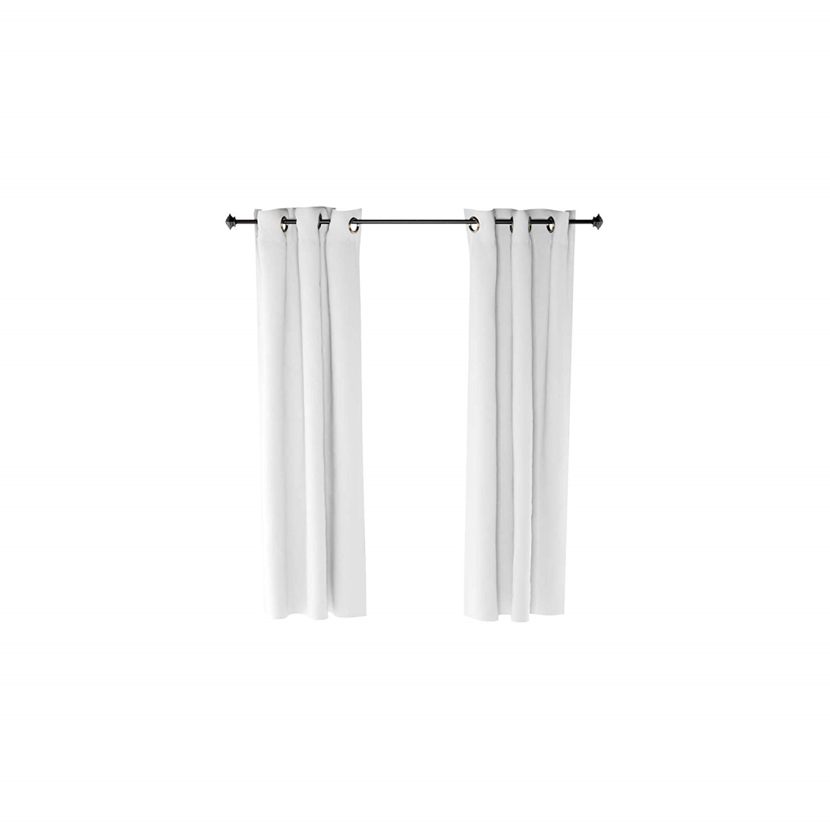 2-fc66001wh Collins Blackout Curtain, 42 X 63 In. - 2 Panels - White