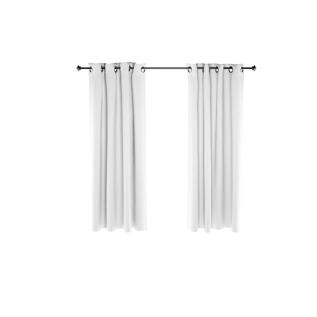 2-fc66003wh Collins Blackout Curtain, 52 X 63 In. - 2 Panels - White