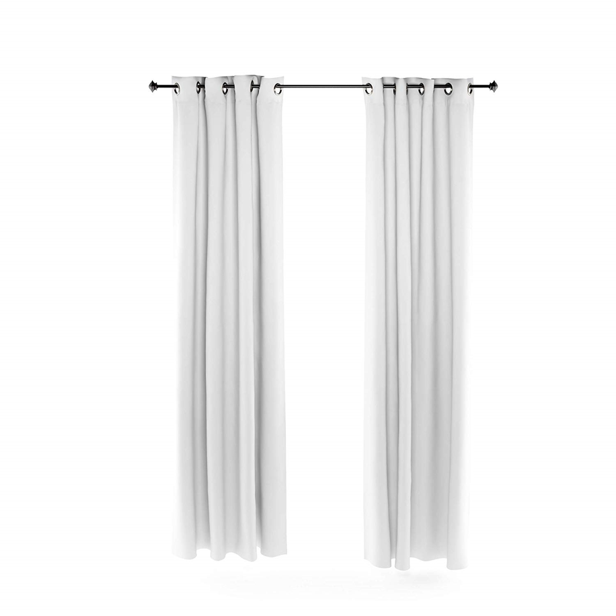 2-fc66005wh Collins Blackout Curtain, 52 X 95 In. - 2 Panels - White