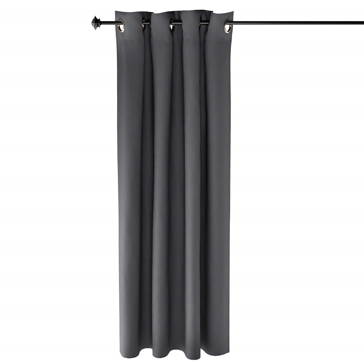 Fc66003dgy Collins Blackout Curtain, 52 X 63 In. - 1 Panel - Dark Grey