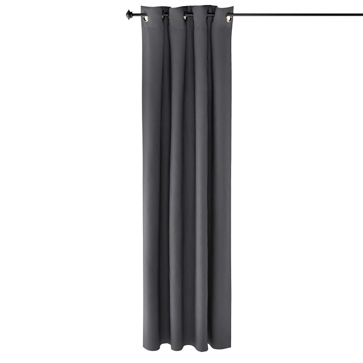 Fc66004dgy Collins Blackout Curtain, 52 X 84 In. - 1 Panel - Dark Grey