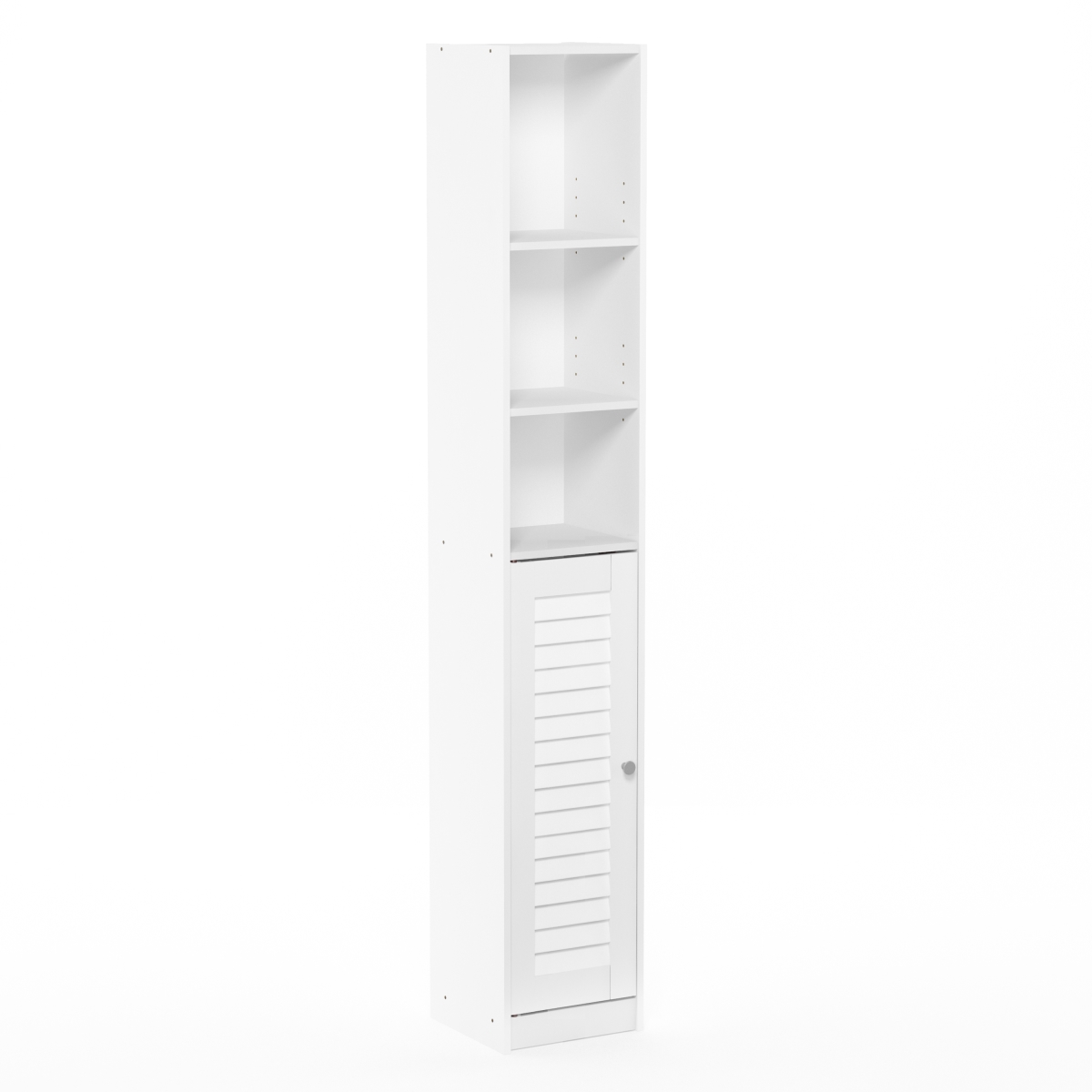 Fr18511wh Indo Slim Luver Door Bath Cabinet - White - 62.99 X 9.84 X 9.84 In.