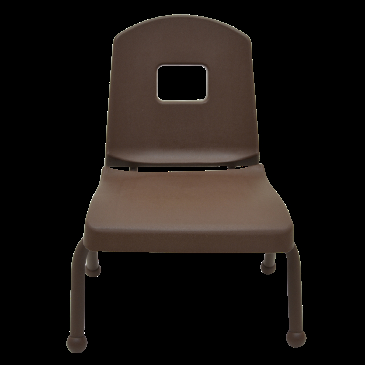 10chrb-bn-5pk 10 In. Creative Color Split Bucket Chair With Matching Ball Glide In Brown - Pack Of 5