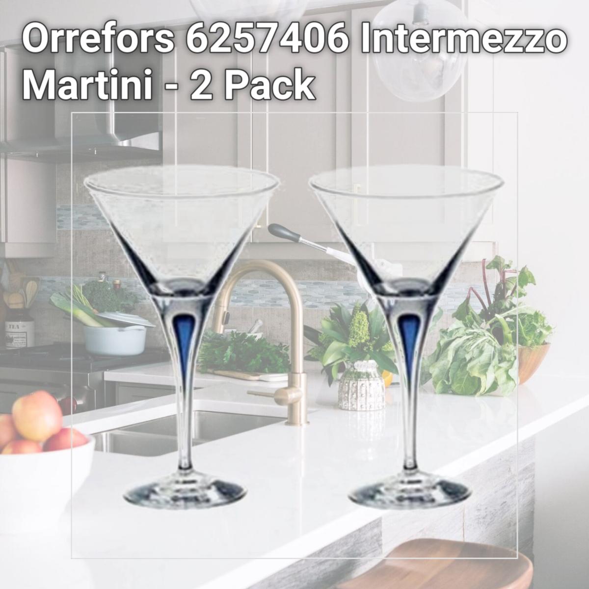 Picture of Orrefors 6257406 Intermezzo Martini - 2 Pack
