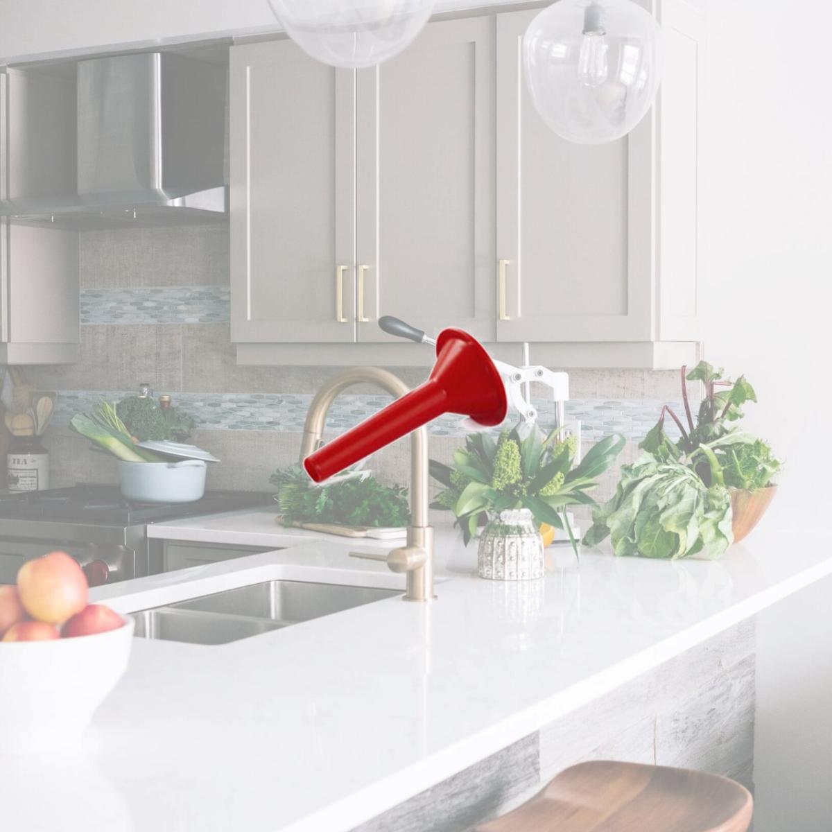 Picture of Gary Valenti V258S Tre Spade Sausage Funnel No.8 For Spremito Meat Grinder