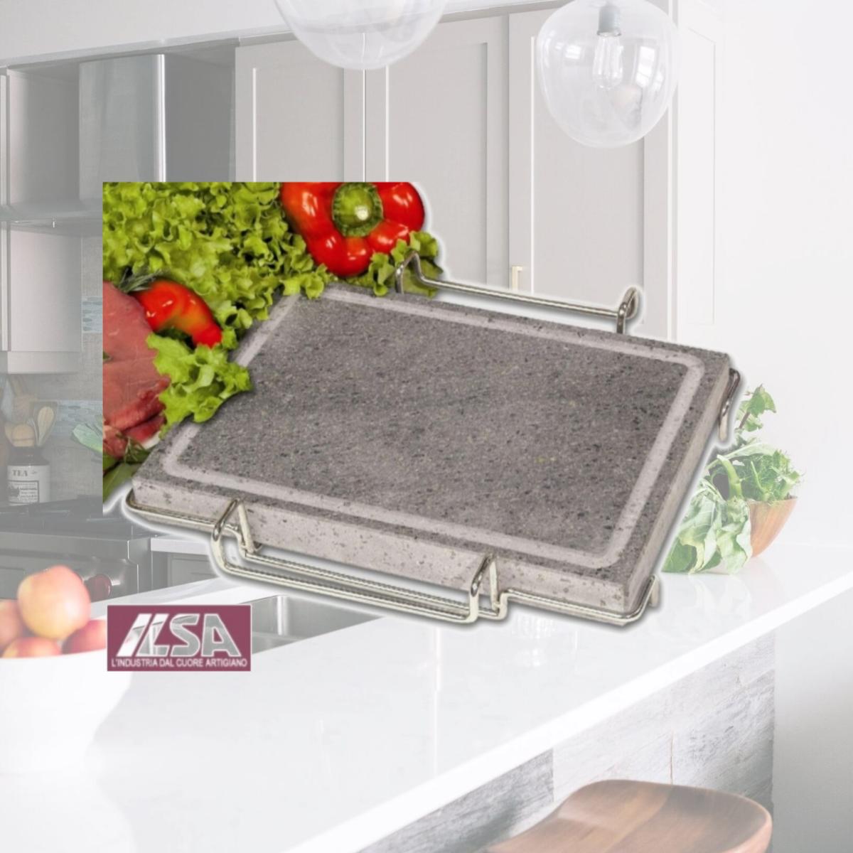 Picture of 8.25 in. x 11.4 ft. Rectangular Lava Rock Plate with Stand